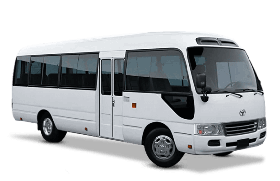 Toyota Coaster Bus 2016 Model | Staff Bus Hire Service in Abuja, Lagos Also available in Kano, Port Harcourt & other major cities in Nigeria.
